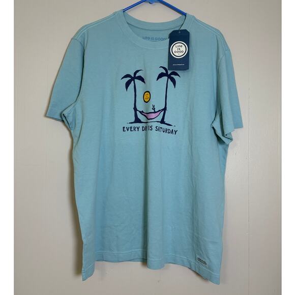 Life Is Good Other - Life Is Good Men's Large Every Day Is Saturday Hammock Crusher Tee BNWT